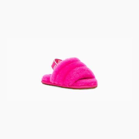 UGG Fluff Yeah Rose Slides for Kids (YANE23640)